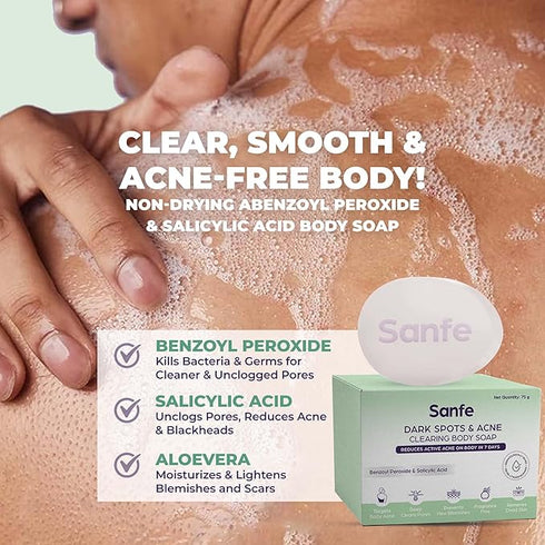Sanfe Dark Spots|Acne Clearing Body Soap