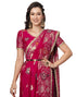 Vasthrlay Kanjivaram Banarasi Unstitched Red Saree