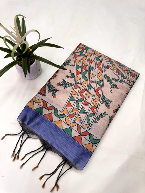 Vasthrlay Kalamkari Beautiful Darkgrey