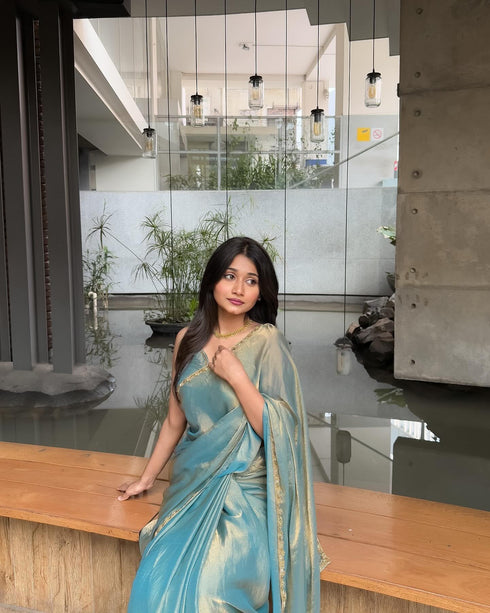 Vasthrlay Border Unstitched Saree
