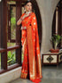 Vasthrlay Saree Kanjivaram Silk Pari Pista