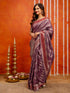 Vasthrlay Banarasi Weaving Maroon Saree