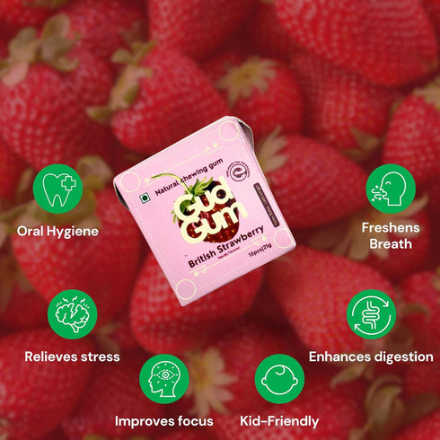 Gud Gum Strawberry Chewing Gum