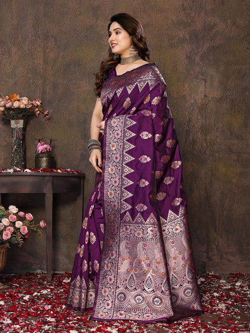 Vasthrlay Kanjivaram Banarasi Wedding Sari Az Ys Shakshi Saree
