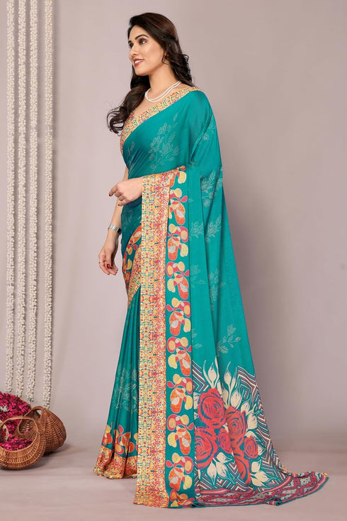 Vasthrlay Fashion Chiffon Georgette Dark Ethnic Wear