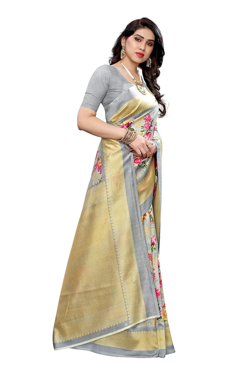 Vasthrlay Blouse Piece Air Grey Ethnic Wear