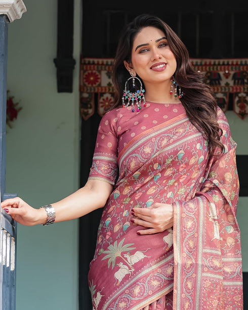Vasthrlay Handloom Flowers Saree