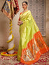 Vasthrlay Banarasi Weaving Navy Navy Blue Saree