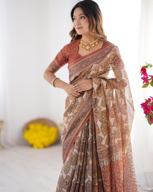 Vasthrlay Handloom Cotton Traditional Saree
