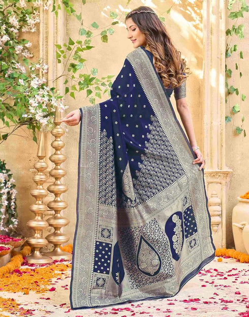 Vasthrlay Womens Weaving Unstitched Cream Saree