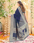 Vasthrlay Womens Weaving Unstitched Cream Saree