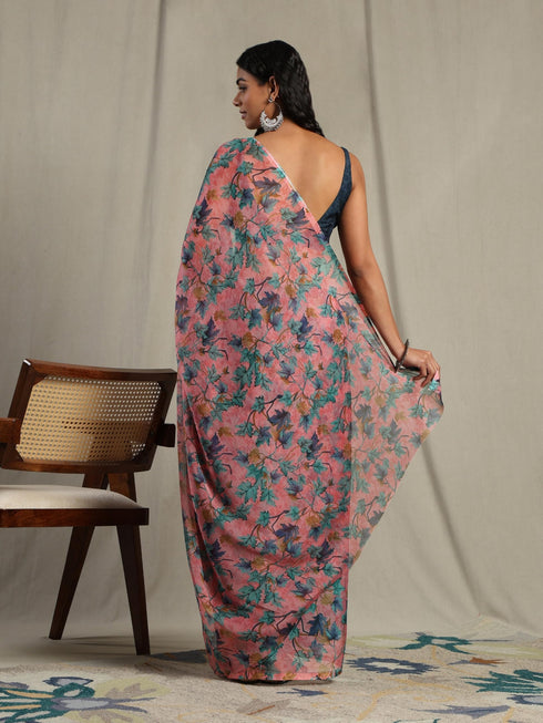 Vasthrlay Chiffon Unstitched Saree