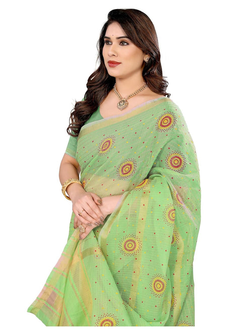 VasthrlayManipuri Unstitched Shagun Yellow Free Ethnic Wear
