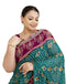 Vasthrlay Georgette Bandhani Unstitched Purple Saree