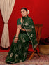 Vasthrlay Georgette Printed Dark Saree