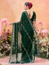 Vasthrlay Shimmer Chiffon Unstitched Maroon Saree