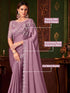 Vasthrlay Embroidery Unstitched Purple Ethnic Wear