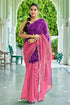 Vasthrlay Sourbh Georgette Plastic Turquoise Ethnic Wear