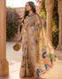 Vasthrlay Banglori Printed Unstitched Peach Saree