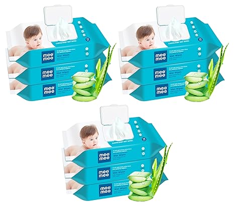Mee Mee Caring Baby Wet Wipes with lid