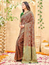 Vasthrlay Banarasi Weaving Maroon Saree