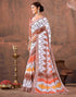 Vasthrlay Special Printed Unstitched Beige Saree