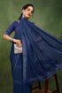 Vasthrlay Fashion Georgette Stripes Navy Ethnic Wear