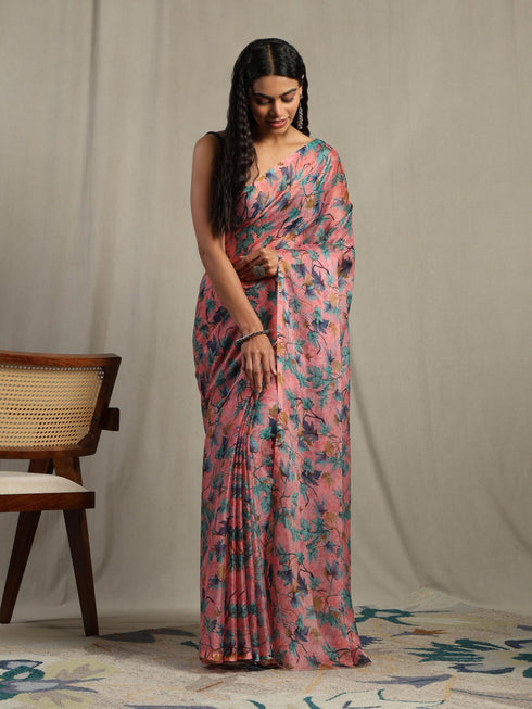 Vasthrlay Chiffon Unstitched Saree