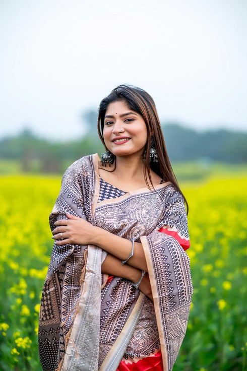 Vasthrlay Tussar Silk Saree