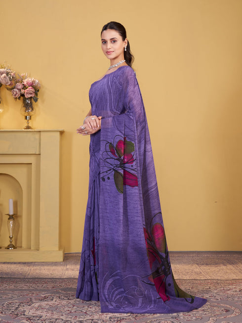 Vasthrlay Georgette Printed Saree