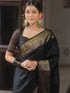 Vsathrlay Saree Kanjivaram Silk Pari Navy