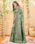 Vasthrlay Womens Weaving Unstitched Light Green Saree