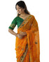 Vasthrlay Georgette Embroidery Red1 Red Saree