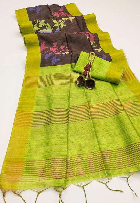 Vasthrlay Saree Extraordinary Kalamkari Floral Print