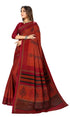 Vasthrlay Cotton Printed Green Saree