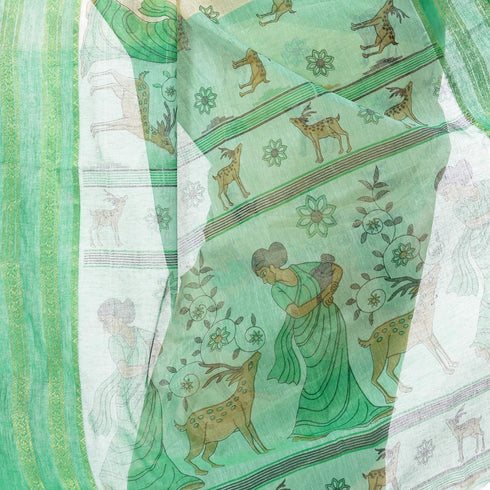 Vasthrlay Bengal Cotton Shakuntala Printed Handloom