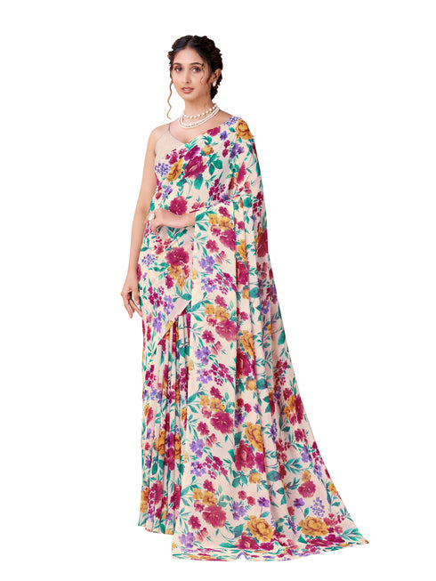 Vasthrlay Georgette Printed Saree