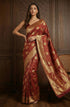 Vasthrlay Maroon Jacquard Saree