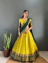 Vasthrlay Traditional Banarasi Contrasting Lemonrama