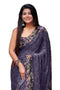 Vasthrlay Fashion Rhinestone Embellished Black Ethnic Wear