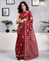 Vasthrlay Womens Printed Unstitched Green Saree