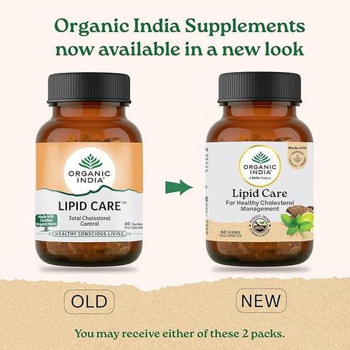 Organic India Organic Lipid Care Veg Capsules