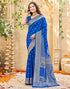Vasthrlay Womens Weaving Unstitched Cream Saree