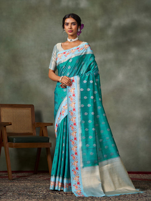 Vasthrlay Banarasi Printed Saree
