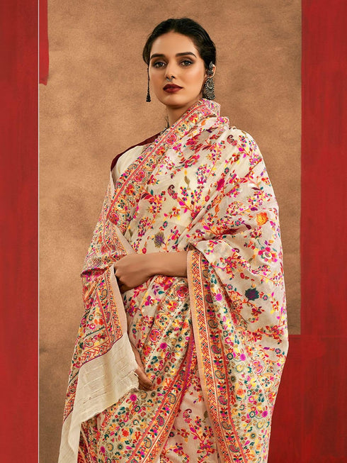 Vasthrlay Paithani Unstitched Elegant Traditional Saree