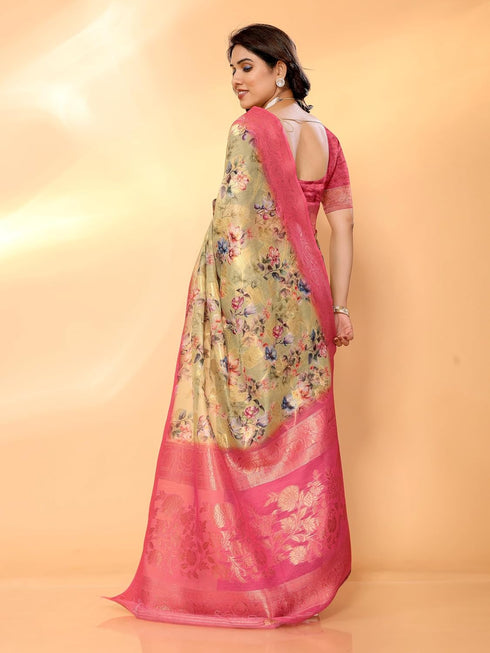 Vasthrlay Barbari Jacquard Unstitched Onion Free Ethnic Wear