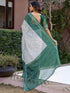Vasthrlay Womens Printed Unstitched Multicolor Saree