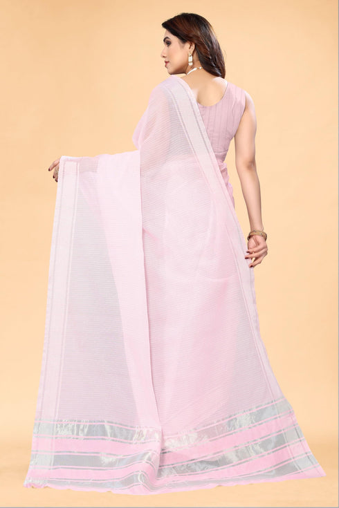 Vasthrlay Gold Unstitched Saree