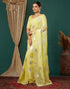 Vasthrlay Georgette Printed Unstitched Orange Saree