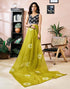 Vasthrlay Chanderi Printed Unstitched Orange Saree